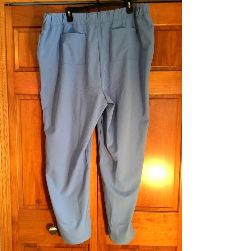 ClimateRight by Cuddl Duds Womens 3X Light Blue Elastic Waist Pocket Pants - Picture 2 of 6